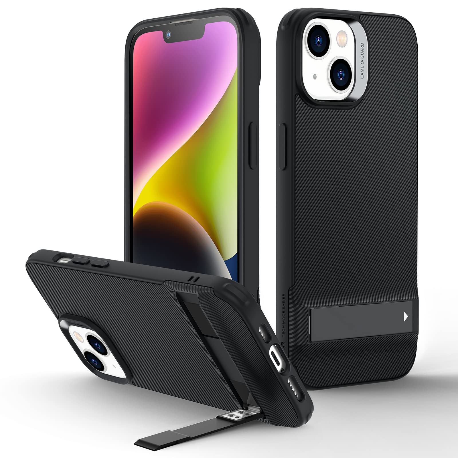 ESR iPhone 14 Plus ケース メタルキックスタン クリア Amazon.co.jp: ESR iPhone 14 Plus ケース メタルキックスタンドケース